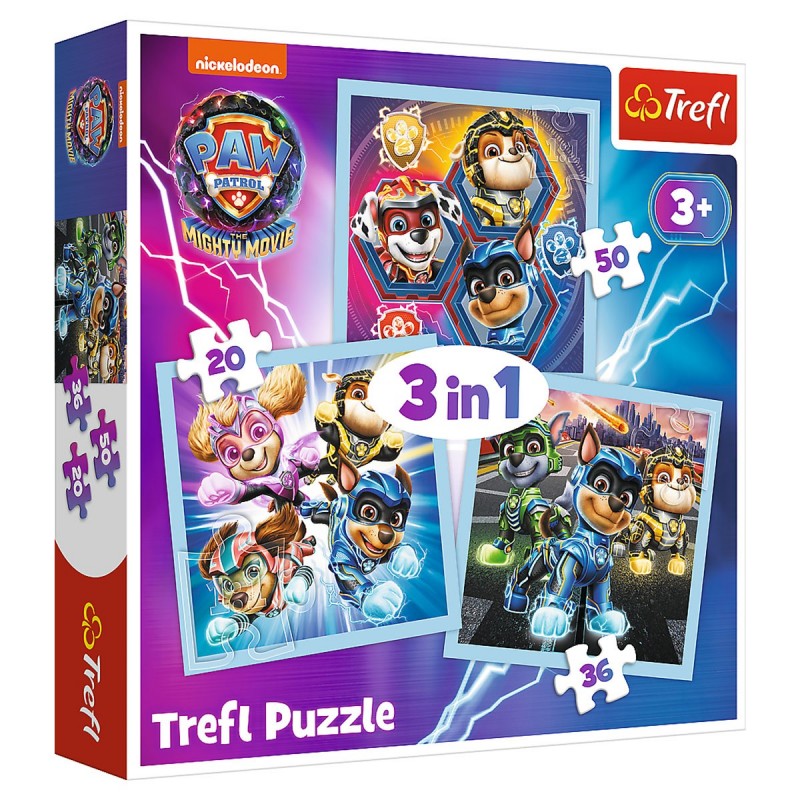 Levně 34869 Dětské puzzle - Paw Patrol - 3v1