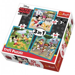Detské puzzle - Mickey and friends - 3v1