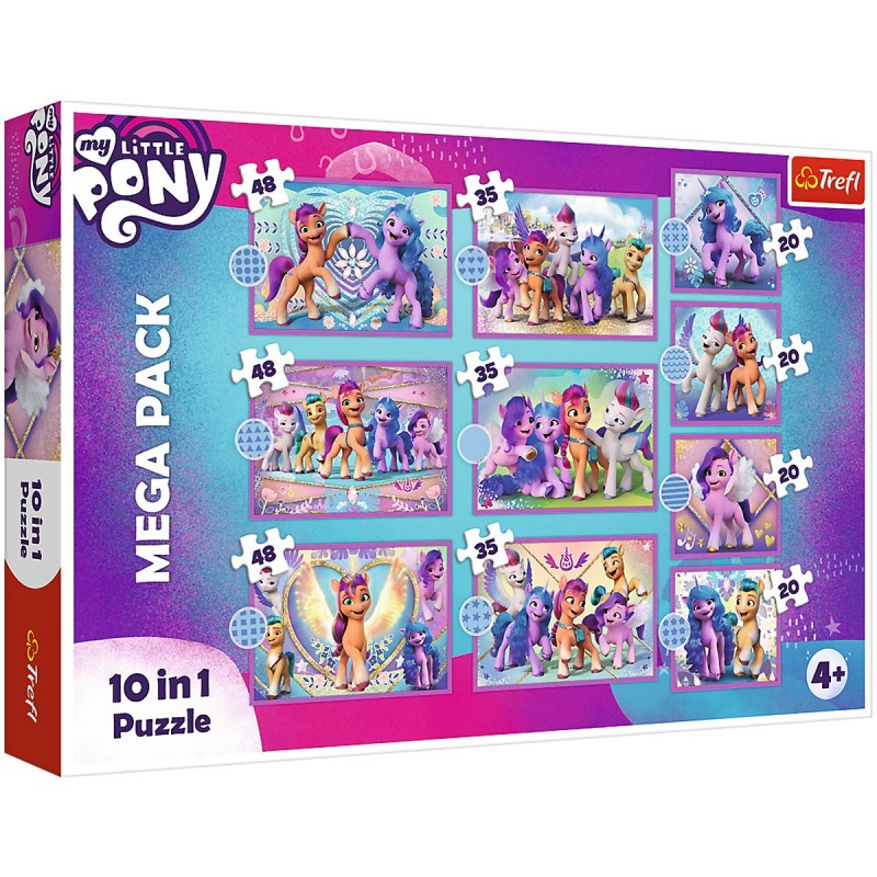 90389 Dětské puzzle - My little pony - 10v1 