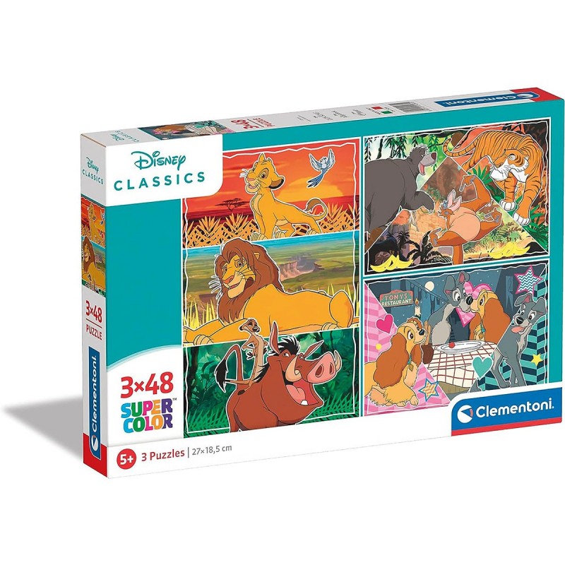 E-shop 252855 Detské puzzle - Disney - 3x48ks