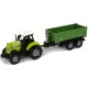 Traktor s vyklápacou vlečkou - Zelený, 26cm