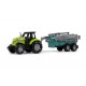 Traktor s postrekovačom - Zelený, 23cm