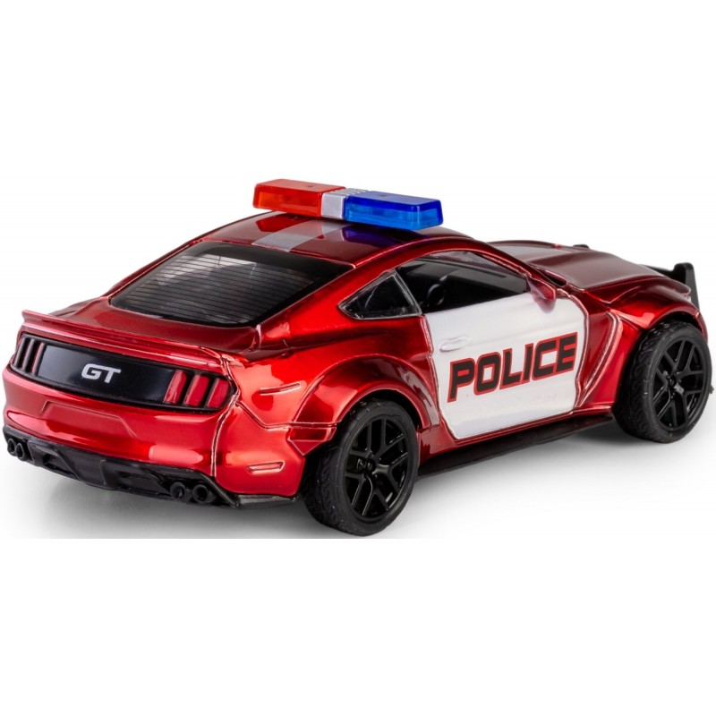 E-shop B-400 Daffi Kovový model - Die Cast CRASH CAR - Ford Mustang POLICE Červená