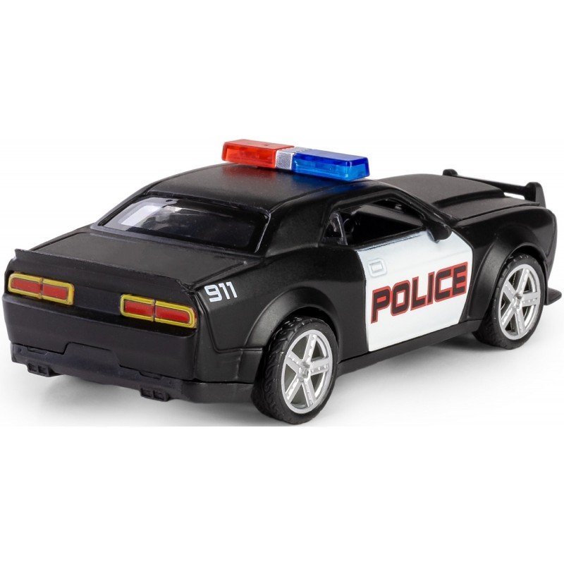 E-shop B-400 Daffi Kovový model - Die Cast CRASH CAR - Ford Mustang POLICE Čierna