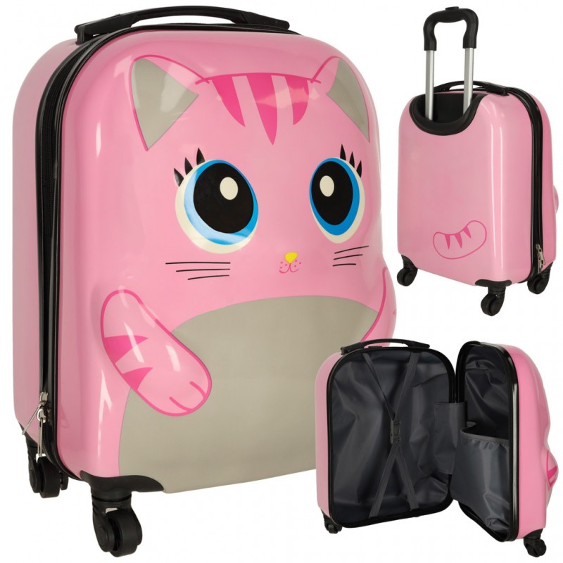 Levně 3963_3 Dětský kufr na kolečkách - Travel cat