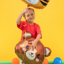 Fóliový balón hlavička - Medvedík 57x60cm