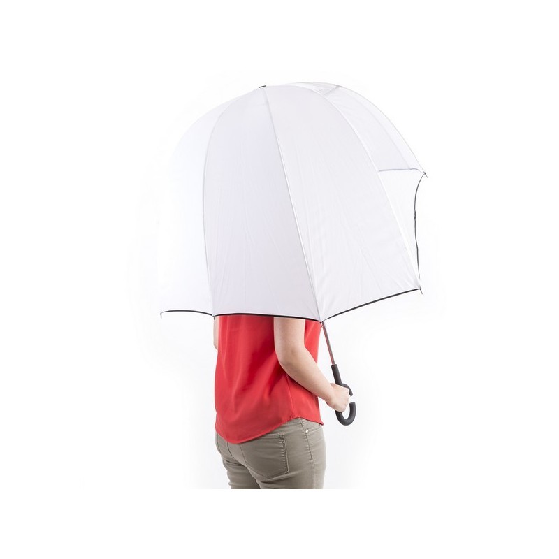 Levně S1411150 Půlkulaty bílý deštník 92cm - 2. Trieda