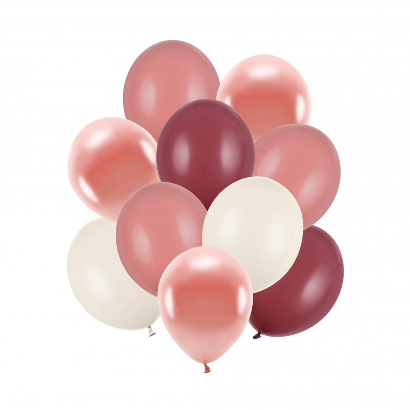 ZBL2 Party Deco Set jemných pastelových balónů, 10ks Růžová