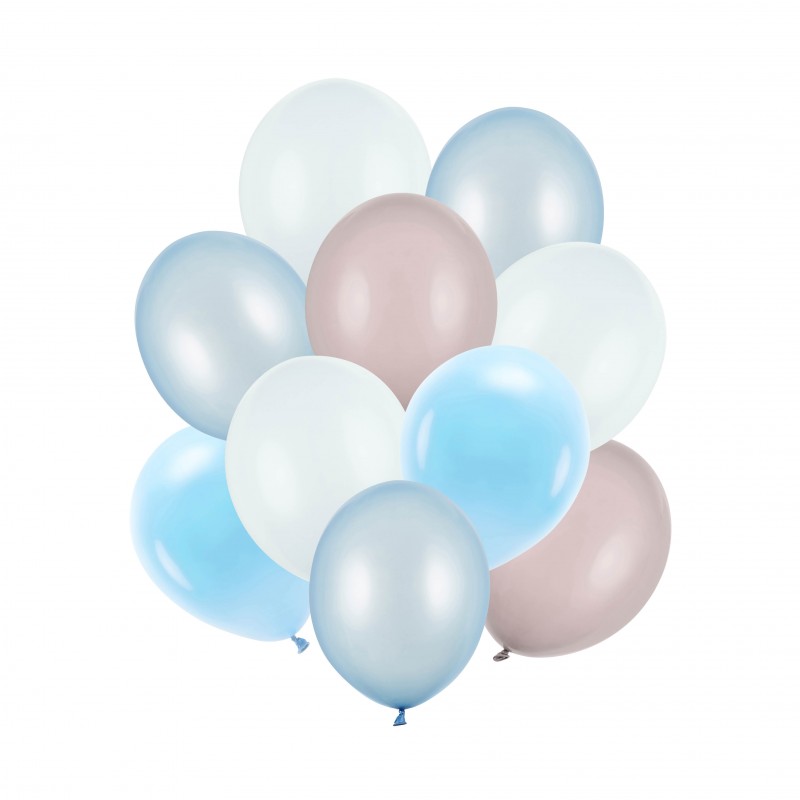 Levně ZBL5 Party Deco Set jemných pastelových balónů, 10ks Modrá