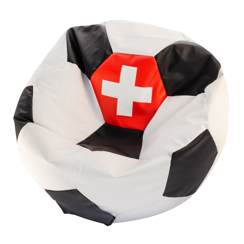 EF1062 Ecopuf Sedací vak ECOPUF - Football L EURO 2024 Švýcarsko